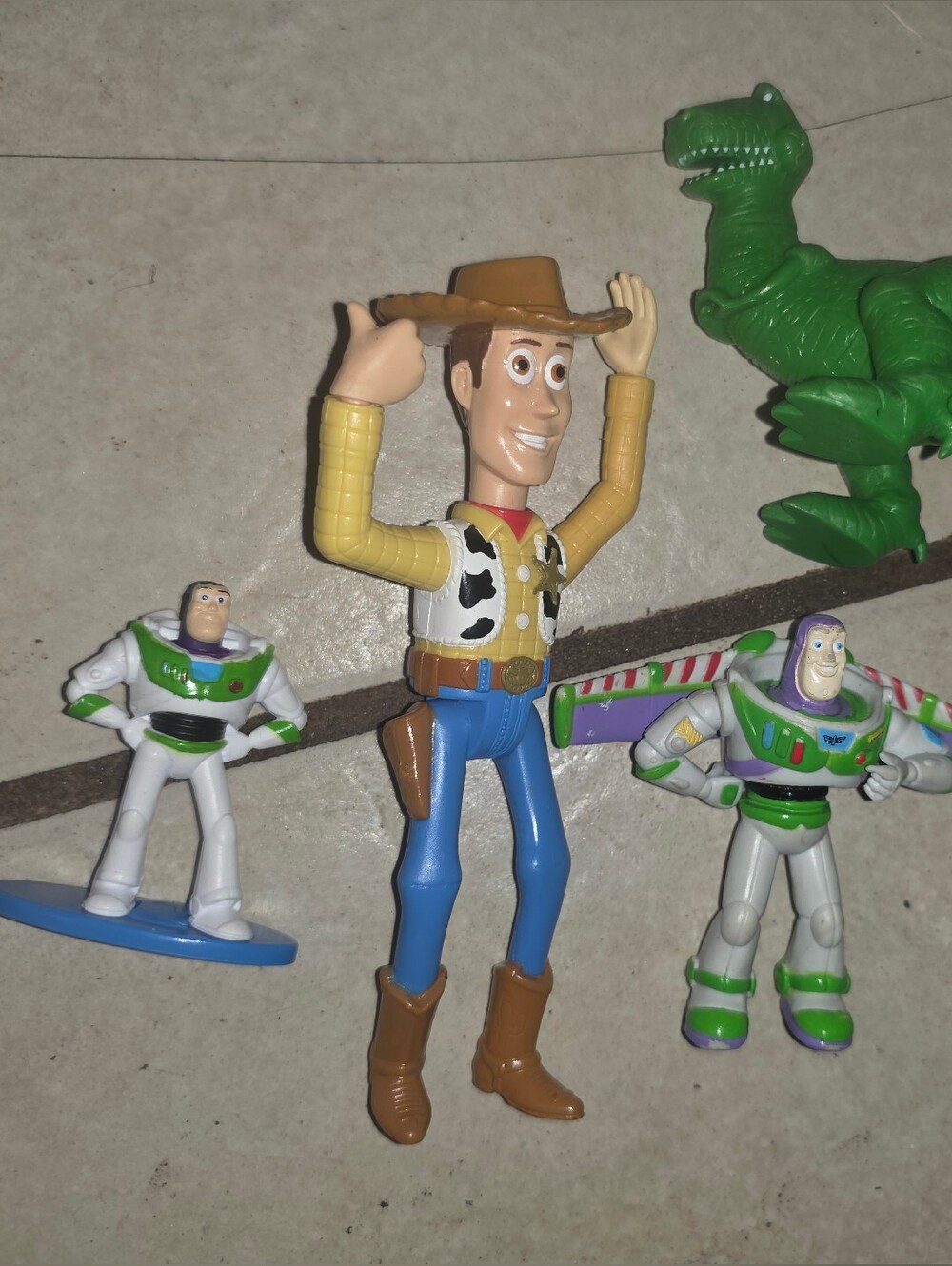 Toy Story Toy Lot: Buzz Woody & Rex The Dinosaur